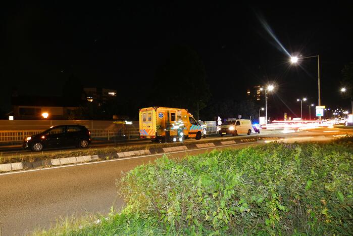 Verkeersopstopping door ongeval op Algerabrug