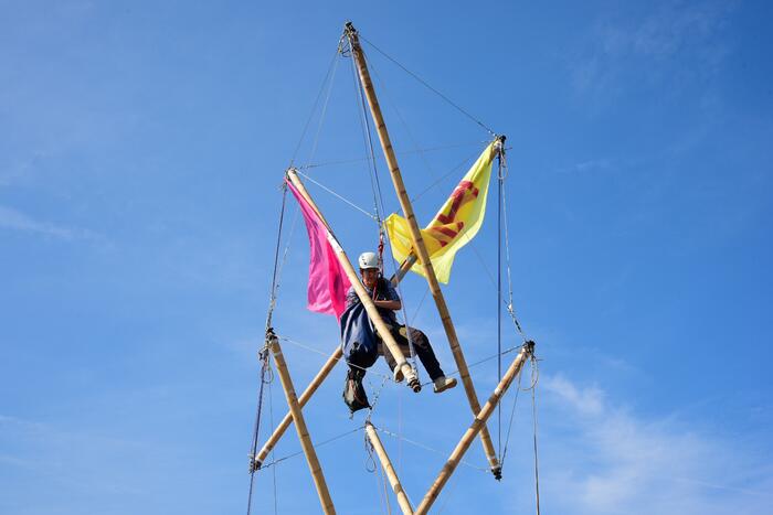 Klimaatactivisten Extinction Rebellion blokkeren toegang Shell-Pernis