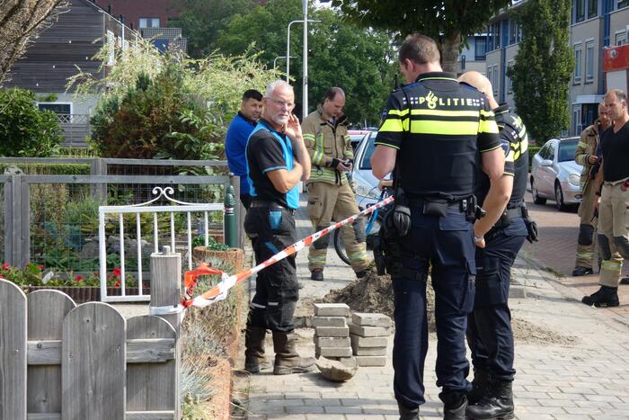 Gaslekkage ontstaan door graafwerkzaamheden