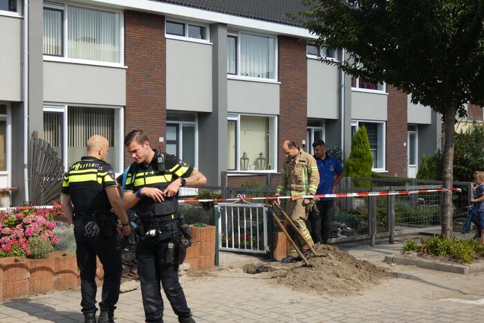 Gaslekkage ontstaan door graafwerkzaamheden