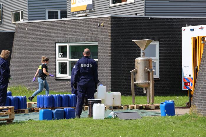Drugslab in bedrijfspand Industrieterrein Noordersluis