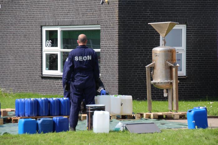 Drugslab in bedrijfspand Industrieterrein Noordersluis