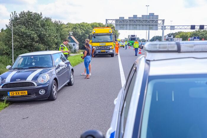 Kop-staart botsing knooppunt Hoevelaken