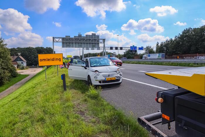 Kop-staart botsing knooppunt Hoevelaken