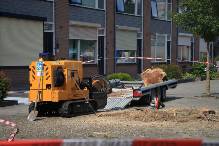 Stronkenfrees gaat door gasleiding heen