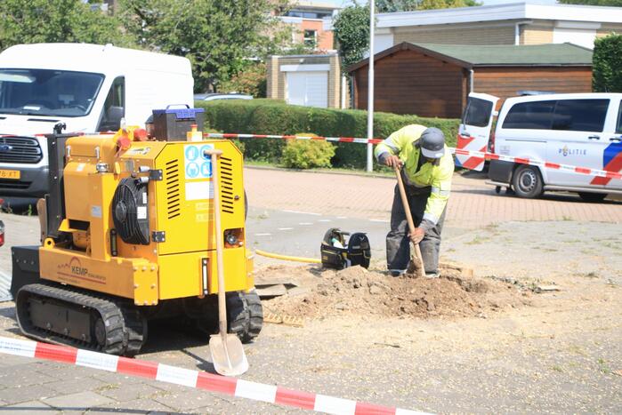 Stronkenfrees gaat door gasleiding heen