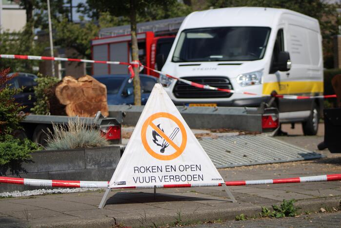 Stronkenfrees gaat door gasleiding heen