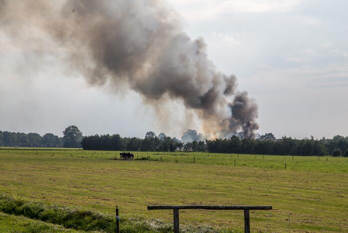 Forse schade door brand in paardenstal