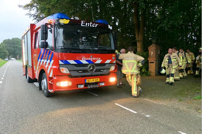 #Enter Schoorsteenbrand blijkt vogelnest Witmoesdijk Enter.