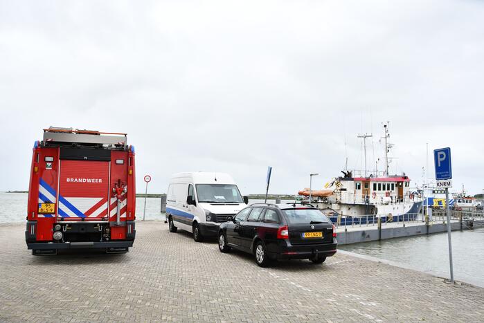 Brand op motorschip