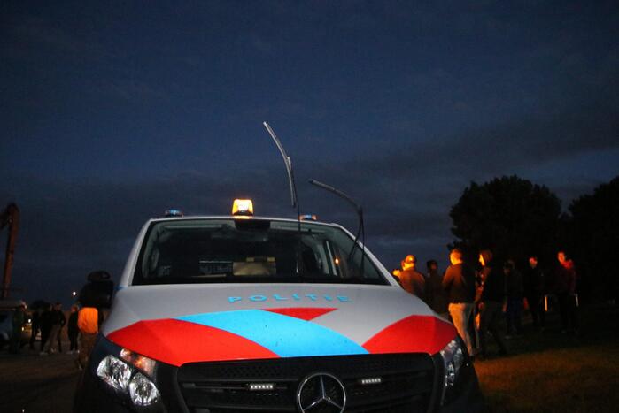 Grote politie-inzet wegens illegale scootermeeting