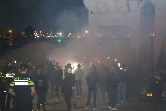 Grote politie-inzet wegens illegale scootermeeting