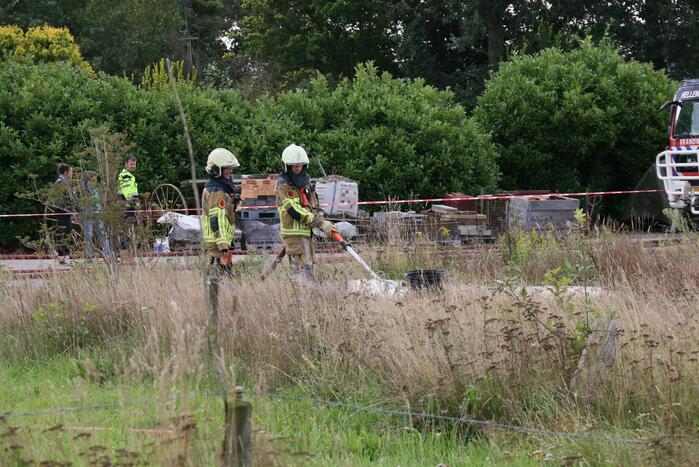 Bedrijfspand gaat in vlammen op