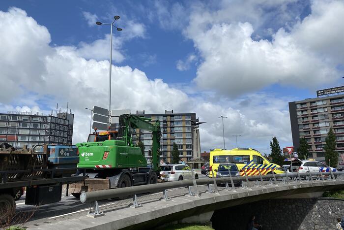 Veel schade door kop-staart botsing met graafmachine
