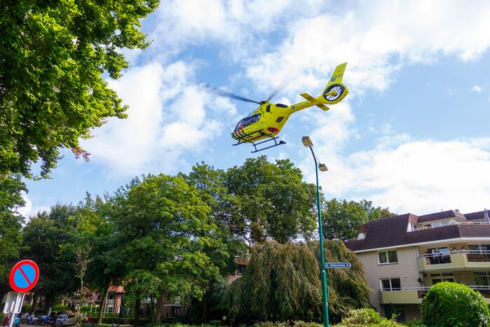 Traumahelikopter landt voor complicaties met baby
