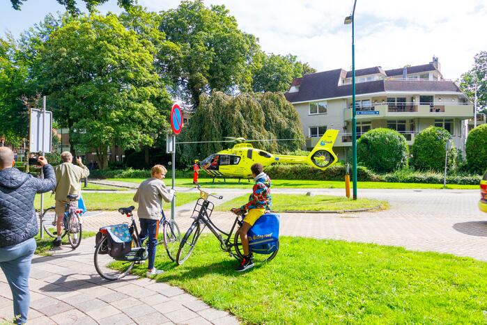 Traumahelikopter landt voor complicaties met baby