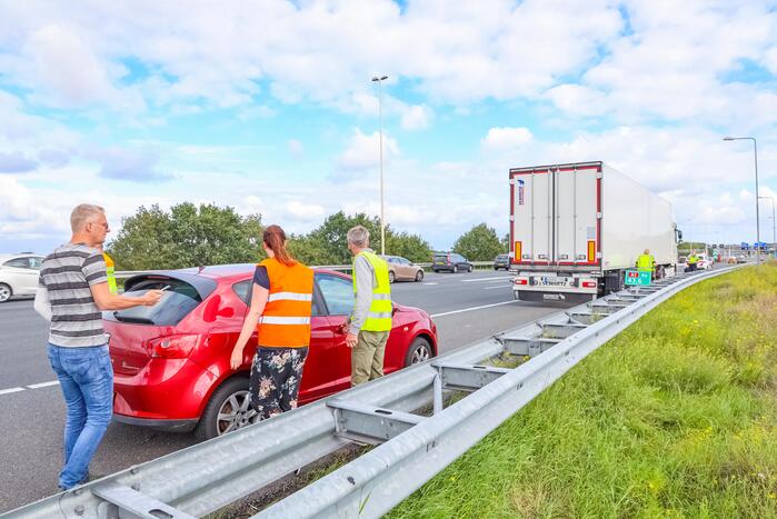 Twee ongevallen op snelweg
