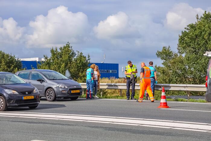 Twee ongevallen op snelweg