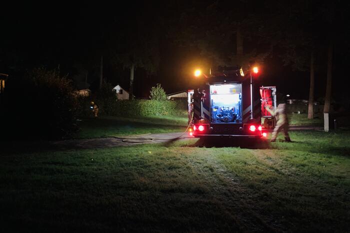 Veel rookontwikkeling door brand in chalet
