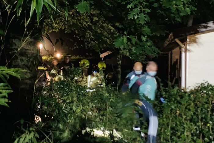 Veel rookontwikkeling door brand in chalet