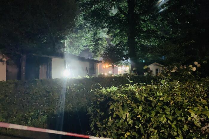 Veel rookontwikkeling door brand in chalet