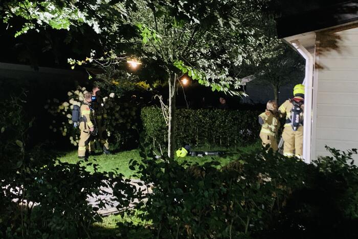 Veel rookontwikkeling door brand in chalet