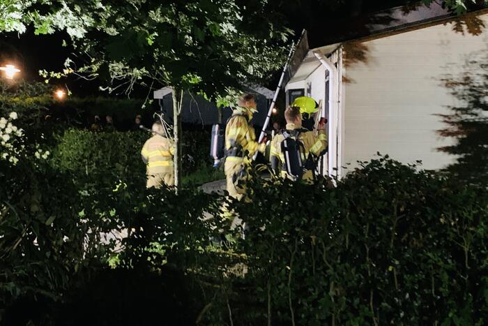 Veel rookontwikkeling door brand in chalet