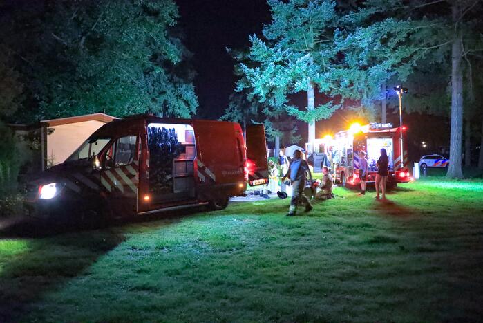 Veel rookontwikkeling door brand in chalet