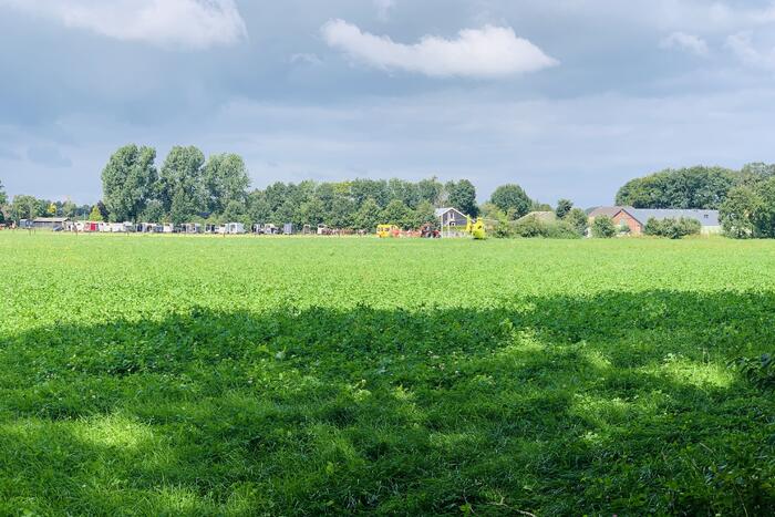 Traumahelikopter landt voor incident op kampeerboerderij