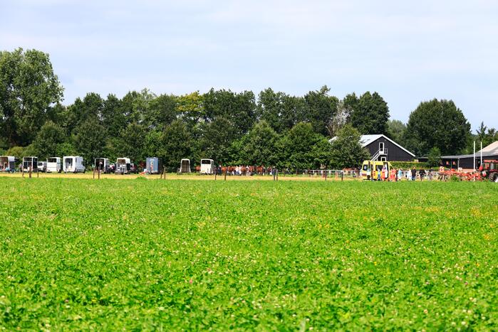 Traumahelikopter landt voor incident op kampeerboerderij