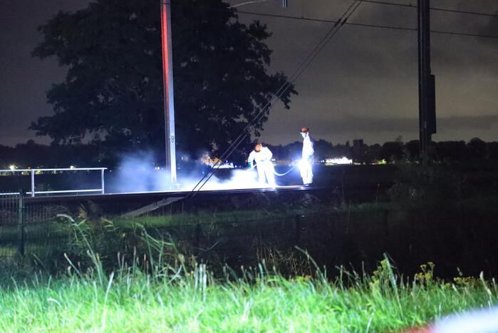 Tijdelijk geen treinverkeer door aanrijding op het spoor
