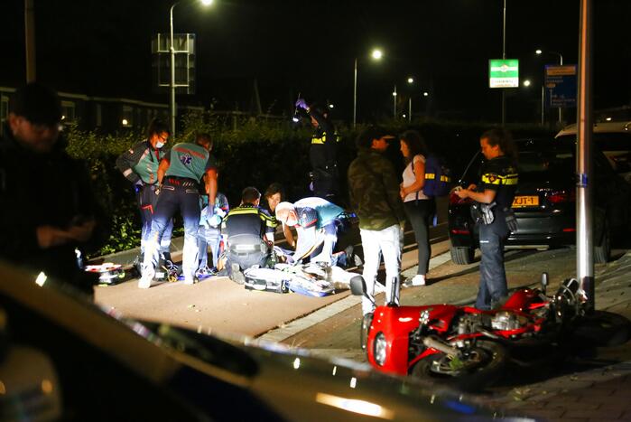 Motorrijder gewond bij eenzijdig ongeval