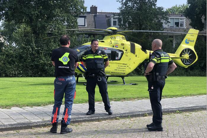 Traumahelikopter ingezet voor incident
