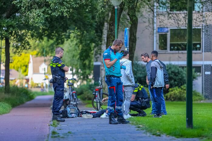 Fietser gewond bij ongeval met personenauto