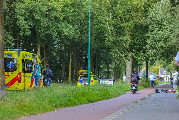Fietser gewond bij ongeval met personenauto