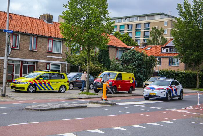 Leswagen betrokken bij aanrijding met fietsster