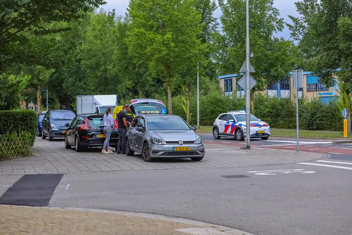 Leswagen betrokken bij aanrijding met fietsster