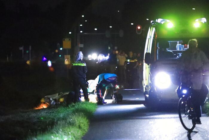 Scooterrijder betrokken bij ernstig ongeval op fietspad