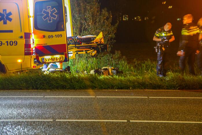 Scooterrijder betrokken bij ernstig ongeval op fietspad