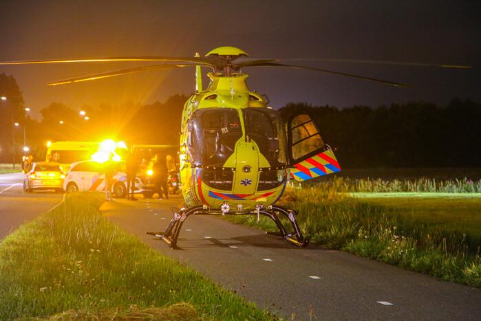 Scooterrijder betrokken bij ernstig ongeval op fietspad