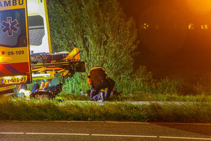 Scooterrijder betrokken bij ernstig ongeval op fietspad