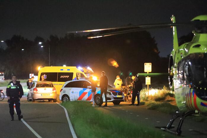 Scooterrijder betrokken bij ernstig ongeval op fietspad