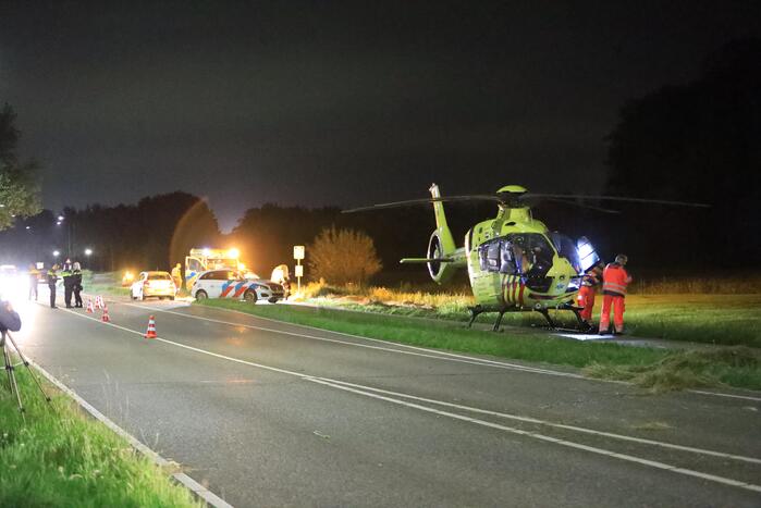 Scooterrijder betrokken bij ernstig ongeval op fietspad