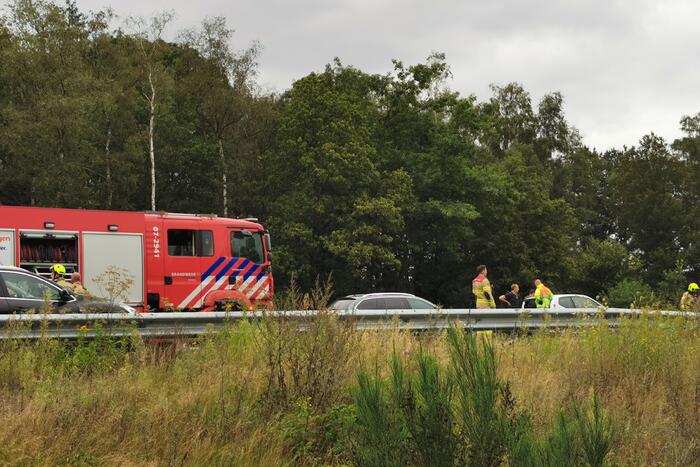 Vier voertuigen betrokken bij ongeval op snelweg