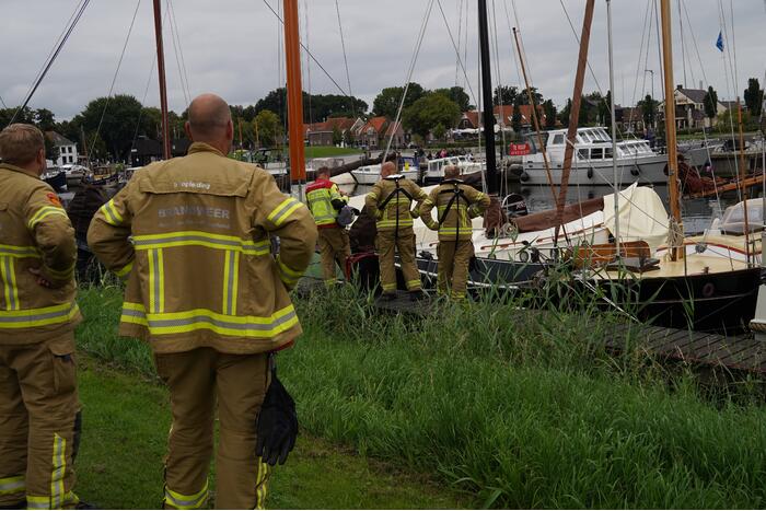 Brand op zeilboot snel onder controle