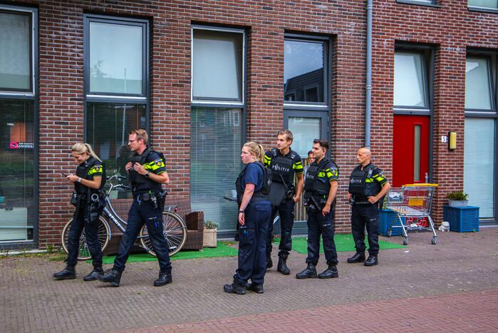 Veel politie in kogelwerende vesten