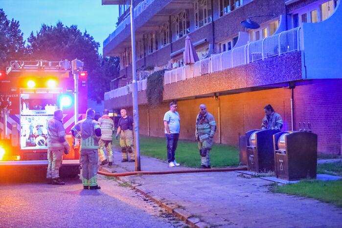 Brand in ondergrondse vuil container