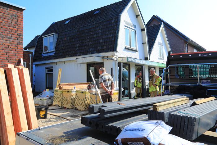 Gasleiding geraakt bij plaatsen van schuttingen