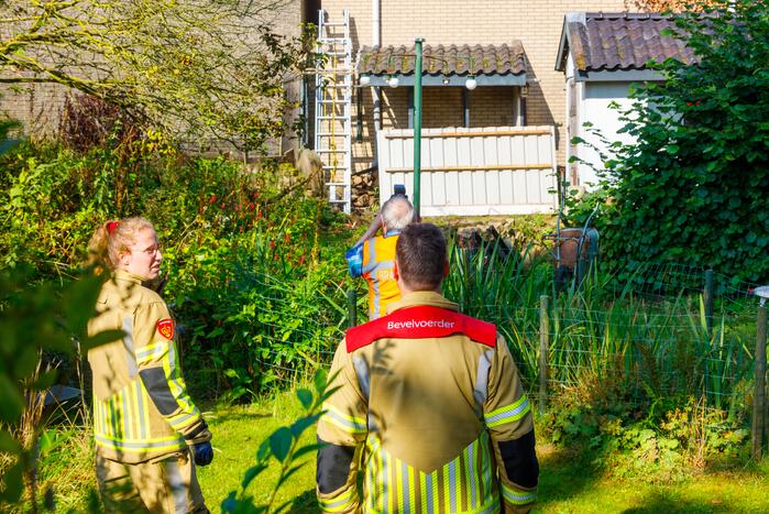 Kat twee dagen vast tussen spouwmuren