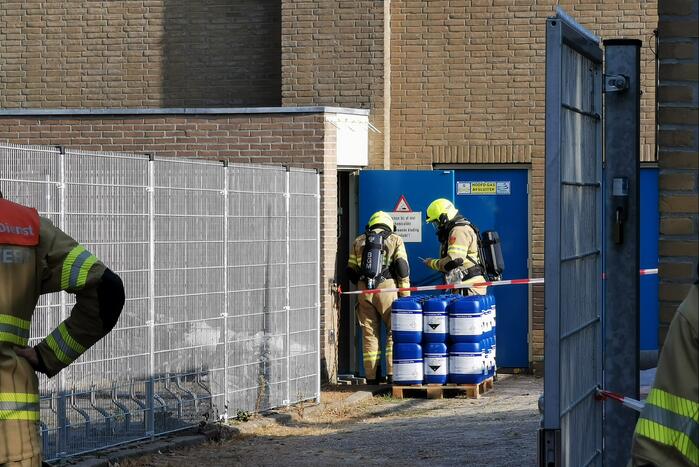 Brandweer doet nacontrole Zwembad De Vrije Slag